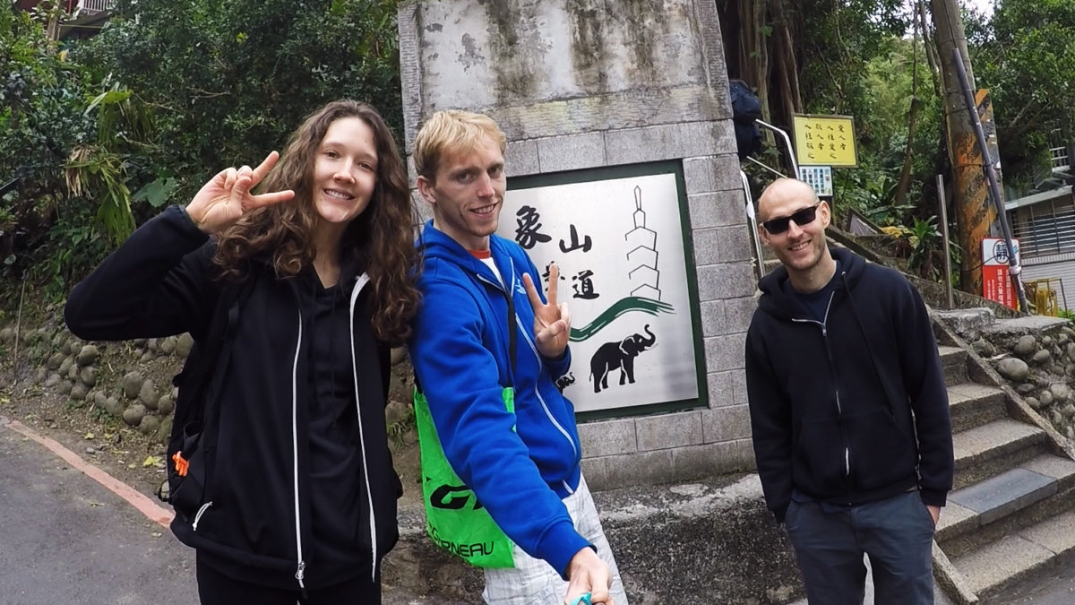 elephant mountain entrance selfie