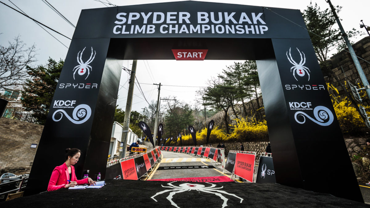 spyder bukak climb start korea