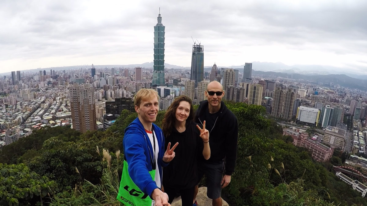 elephant mountain peak selfie