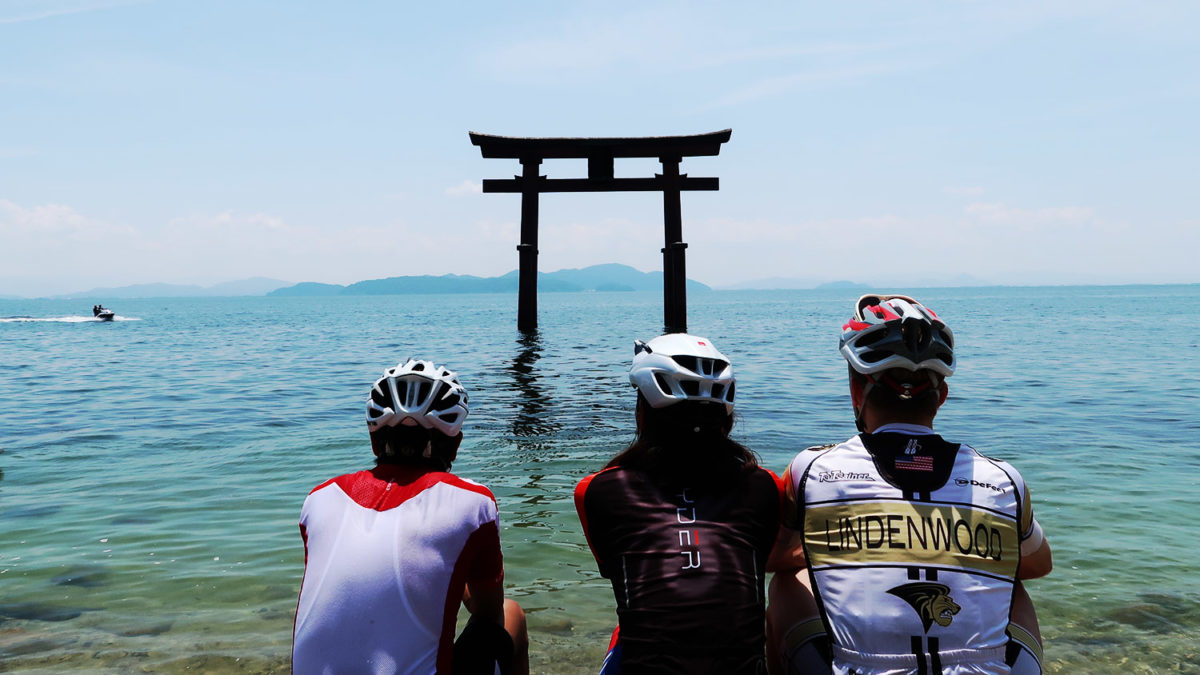 group shot lake biwa