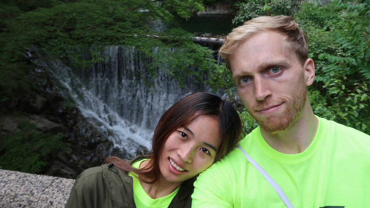 nunobiki waterfall kobe Japan cruise thuong