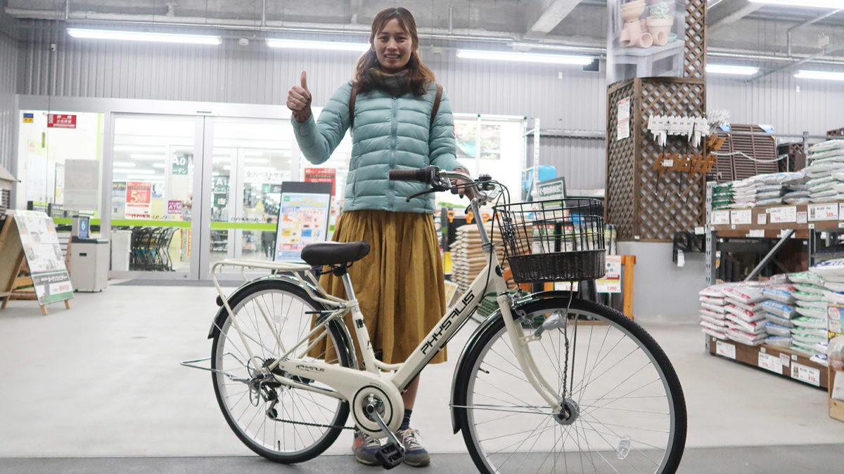 thuong purchasing new mama chari bicycle japan